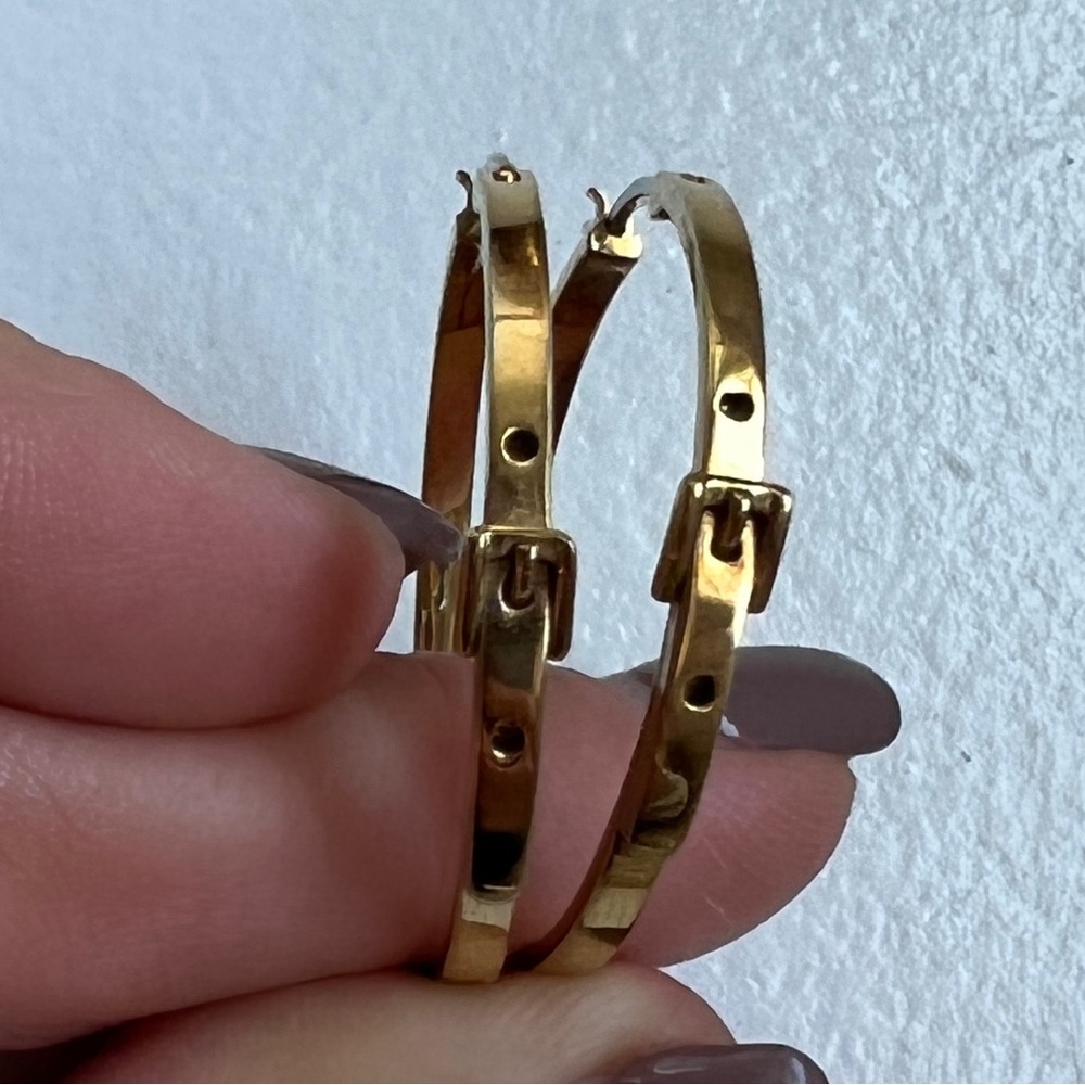Gold Michael kors hoops